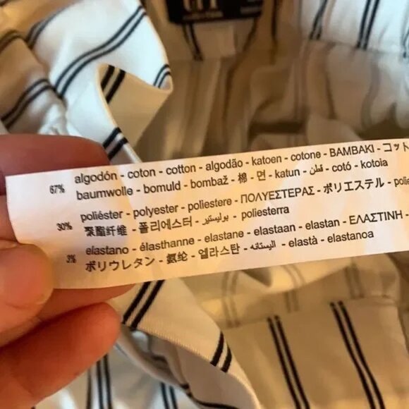 ZARA Black/White Striped Shorts - Size XS - Picture 5 of 5